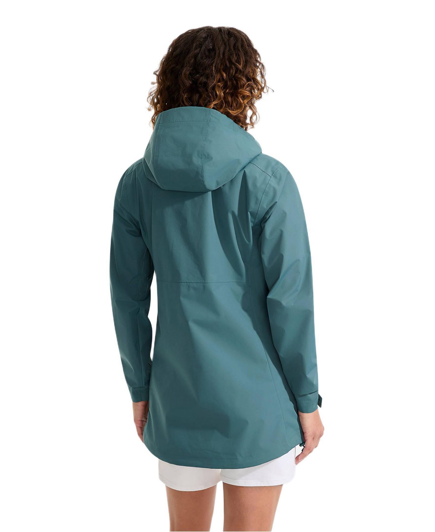 Женские куртки Lands' End Waterproof Raincoat, цвет: Бирюзовый — фото 2