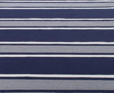 Hanover Stripe LRL2461A Navy 5' X 8' Outdoor Area Rug