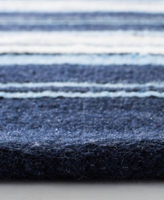 Leopold Stripe LRL2462A Navy 8' X 10' Outdoor Area Rug