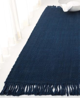 Amalie LRL6350F Navy 2'6" X 8' Runner Area Rug