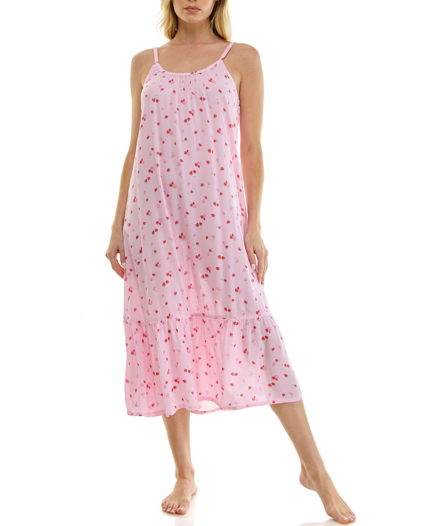 Женские платья Roudelain Sleeveless Scoop Neck Cami Gown, цвет: Клубничный — фото 3