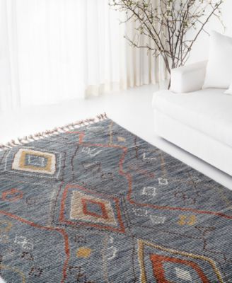 Nahla LRL7544A Denim 4' X 6' Area Rug