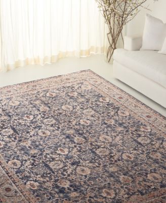 Warwick LRL1310A Navy 5'3" X 7'6" Area Rug