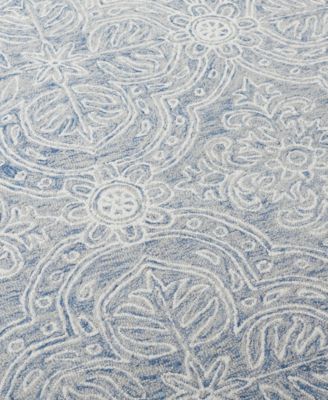 Etienne LRL6603M Blue and Ivory 8' X 10' Area Rug