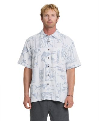 Quiksilver Men's Short-Sleeve Printed Shirt