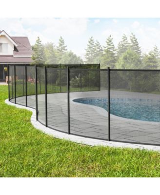 4 x 108 FT Removable Safety Pool Fence With Stainless Steel Legs For DIY Installation