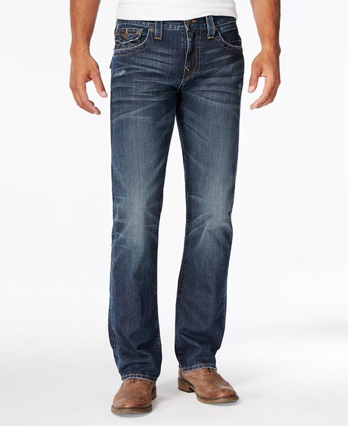 True Religion Men's Ricky Straight-Fit Block Jeans & Reviews - Jeans ...