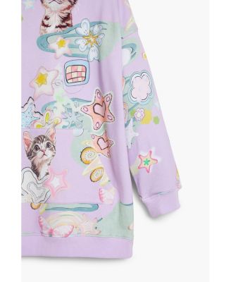 Girls Girls's Cat hoodie dress