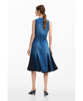 Women's Denim midi dress