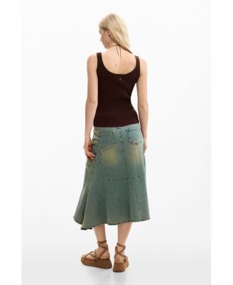 Women's Ribbed Strappy T-Shirt