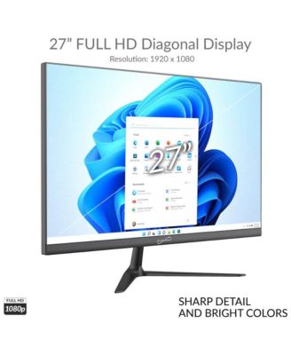 27" All-In-One Desktop Computer Intel Quad-Core N100 16GB RAM 512GB SSD Intel UHD Graphics Windows 11 – Gray