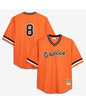 Men's Profile Cal Ripken Jr. Orange Baltimore Orioles Big & Tall Cooperstown Collection Mesh Batting Practice Jersey
