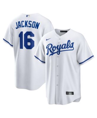 Men's Bo Jackson White Kansas City Royals Home Retired Player Replica Jersey