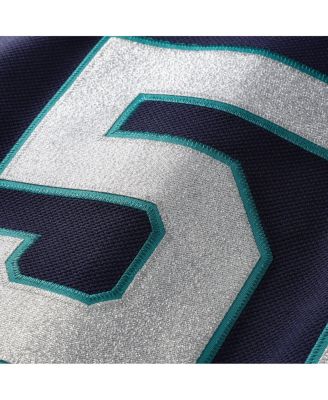 Men's Ichiro Suzuki Navy Seattle Mariners 2006 Cooperstown Mesh Batting Practice Button-Up Jersey