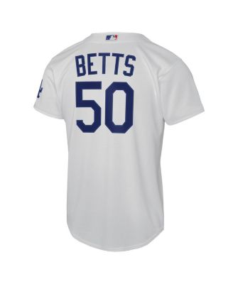 Big Boys and Girls Mookie Betts White Los Angeles Dodgers Home Stadium Jersey