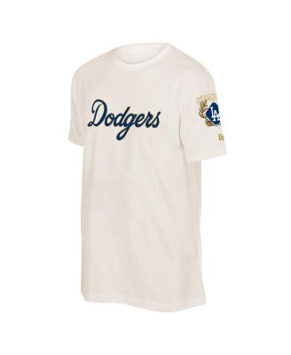 Men's Cream Los Angeles Dodgers 2026 Gold Collection Logo Patch T-Shirt