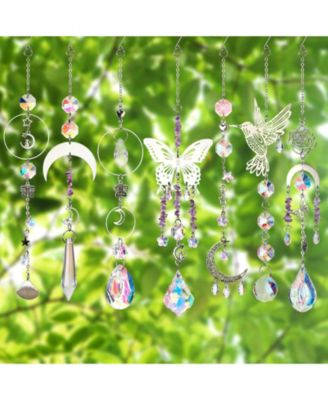 400pcs DIY Suncatchers Kit Hummingbird Crystal Prism Rainbow Maker Window Decor