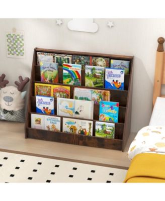 5-Tier Front-Facing Kids Bookshelf with Deep Compartments, Montessori Style