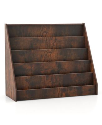 5-Tier Front-Facing Kids Bookshelf with Deep Compartments, Montessori Style