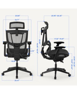 Ergonomic Chair C7-Mesh Seat (No Footrest