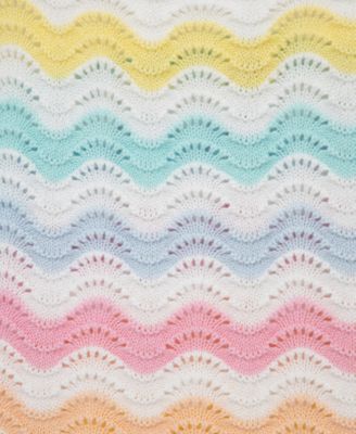 Baby Girls' Wavy Pointelle Knit Top and Shorts, 2-Piece Set