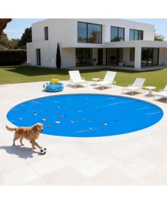 15 ft Round 12 Mil Solar Pool Cover for Daytime Heat Retention
