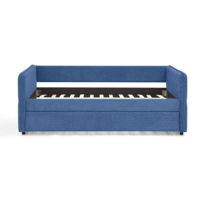 Boucle Daybed w/ Twin Trundle Sofa Bed