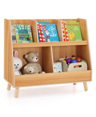5-Cube Kids Bookshelf and Toy Organizer with Anti-Tipping Kits