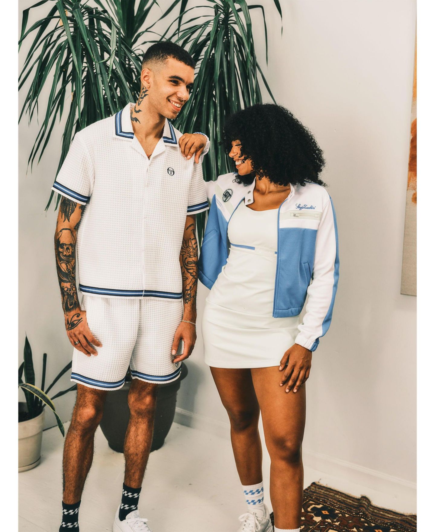 Мужские шорты Sergio Tacchini Chiaro Cabana Short . inseam: 6, цвет: Яркий белый — фото 5