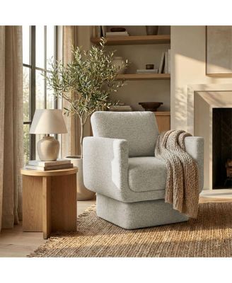 Modern Swivel Accent Chair, Upholstered Lounge Chair, 1 Piece