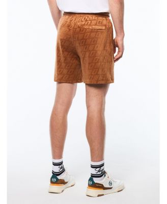 Men's Bandiera Debossed Velour Short