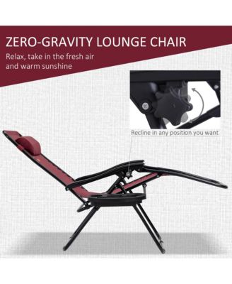 Zero Gravity Chair Set with Folding Table & Cup Holder Trays