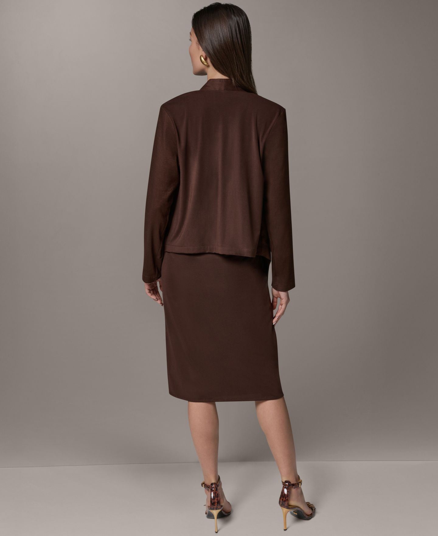 Женская куртка Donna Karan New York Drape Front, цвет: Canyn — фото 7