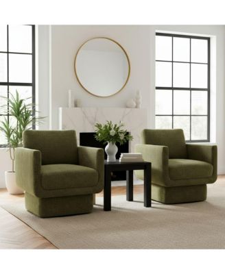 360 Swivel Barrel Accent Chair, Modern Club Lounge Chair, 1 Pc