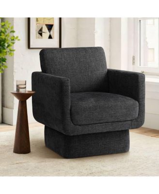 360 Swivel Barrel Accent Chair, Modern Club Lounge Chair, 1 Pc