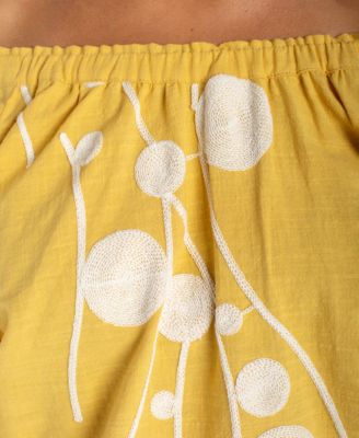 Women's Printed Off-The-Shoulder Top