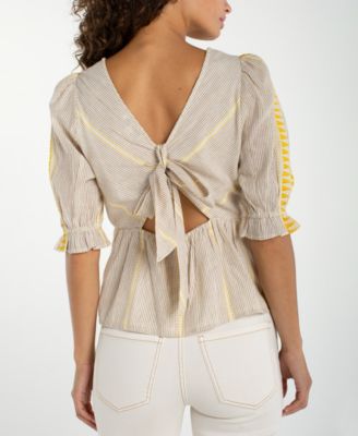 Women's Square Neck Embroidered Top