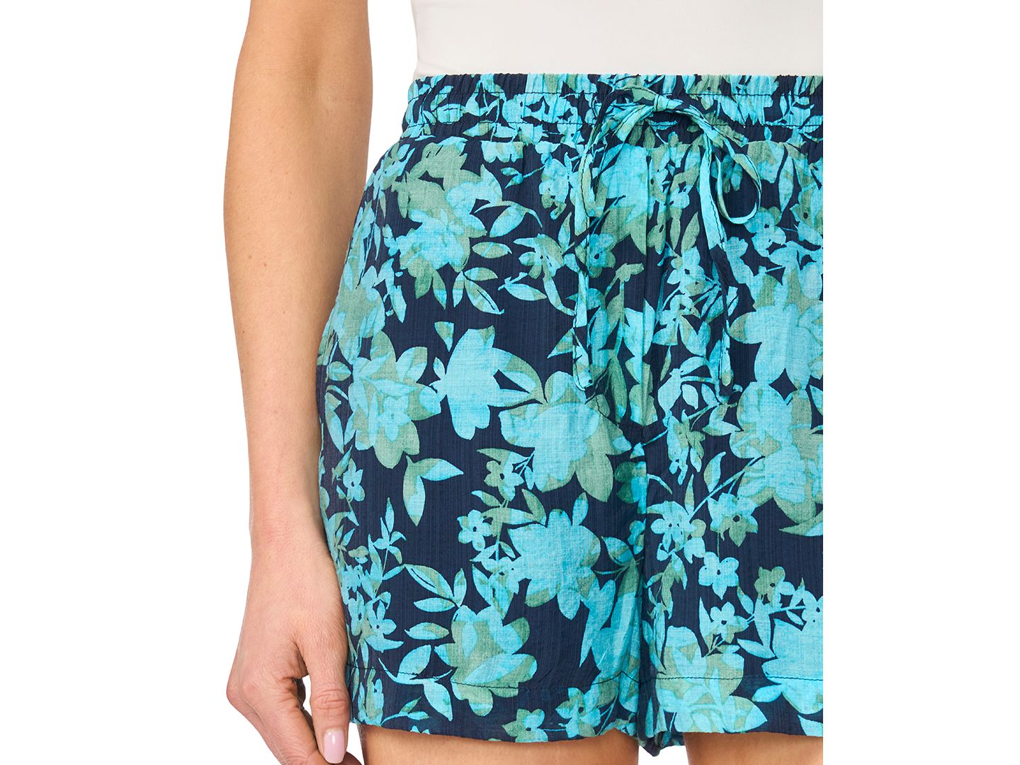 Женские шорты CeCe Elastic Waistband Pull-On, цвет: Тёмно-синий — фото 2