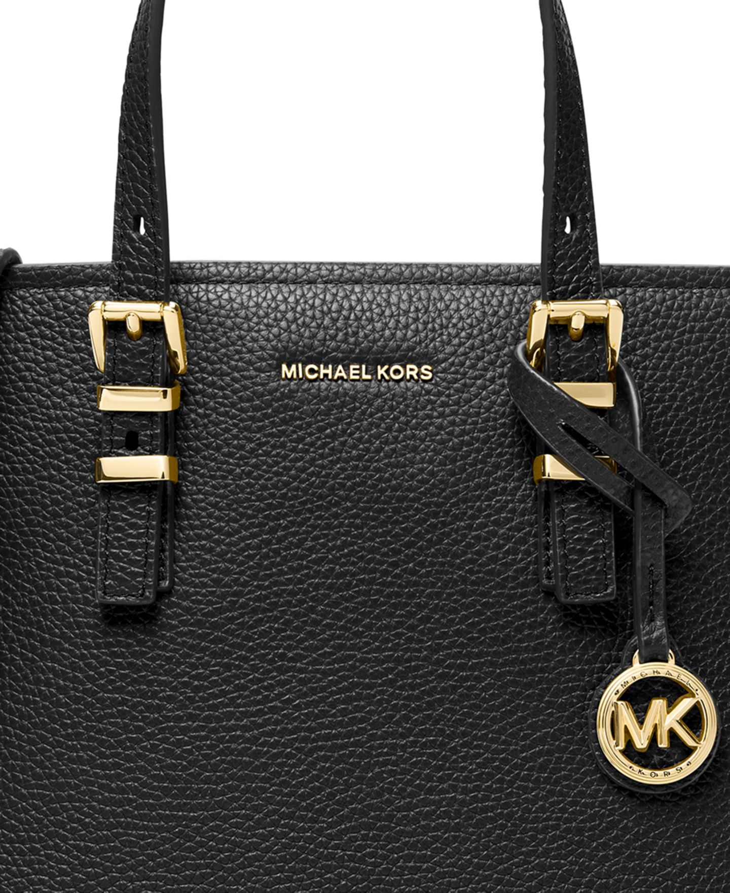 Женская сумка Michael Kors Quinn Small East West Crossbody, цвет: Чёрный / Золотой — фото 4