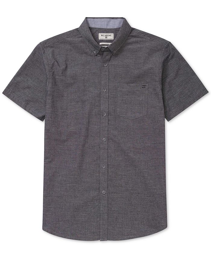Billabong Men's All Day Chambray Short-Sleeve Shirt - Macy's