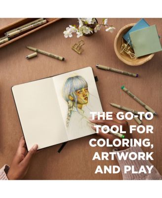 50075 16-Piece Pigma Micron 05 (Colors may vary) Cube Collection Ink Pen Set