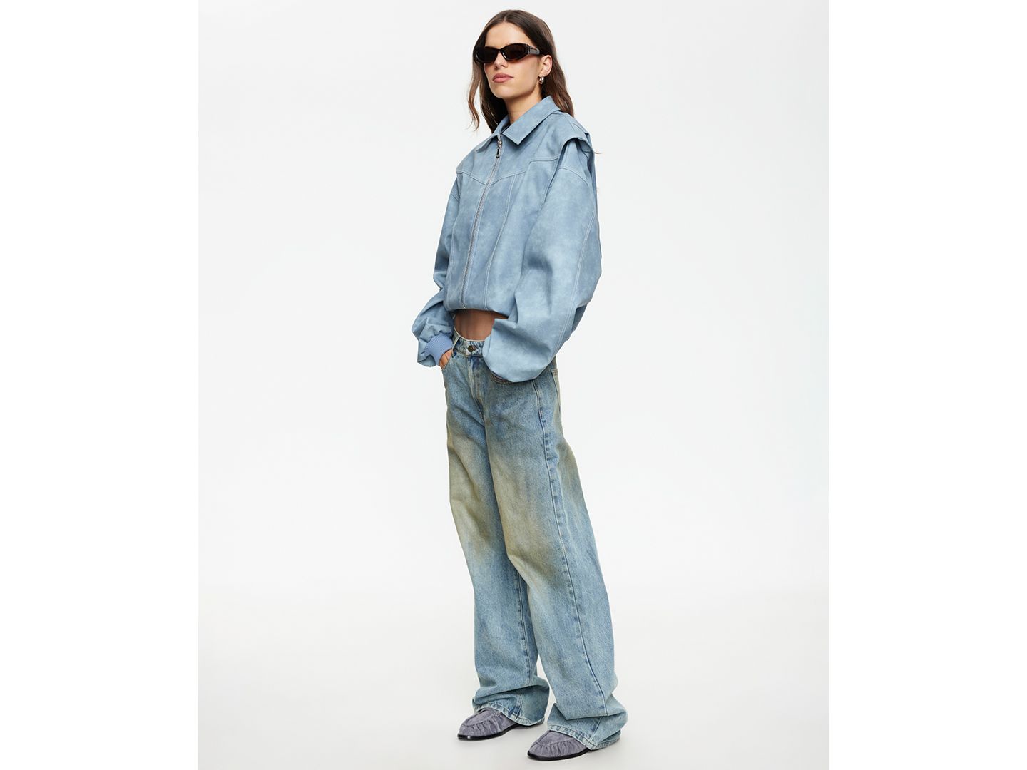 Женская куртка Lioness Vista Spread Collar Bomber, цвет: Сланцевый — фото 9