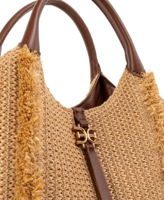 Irina Large Raffia Tote Handbag