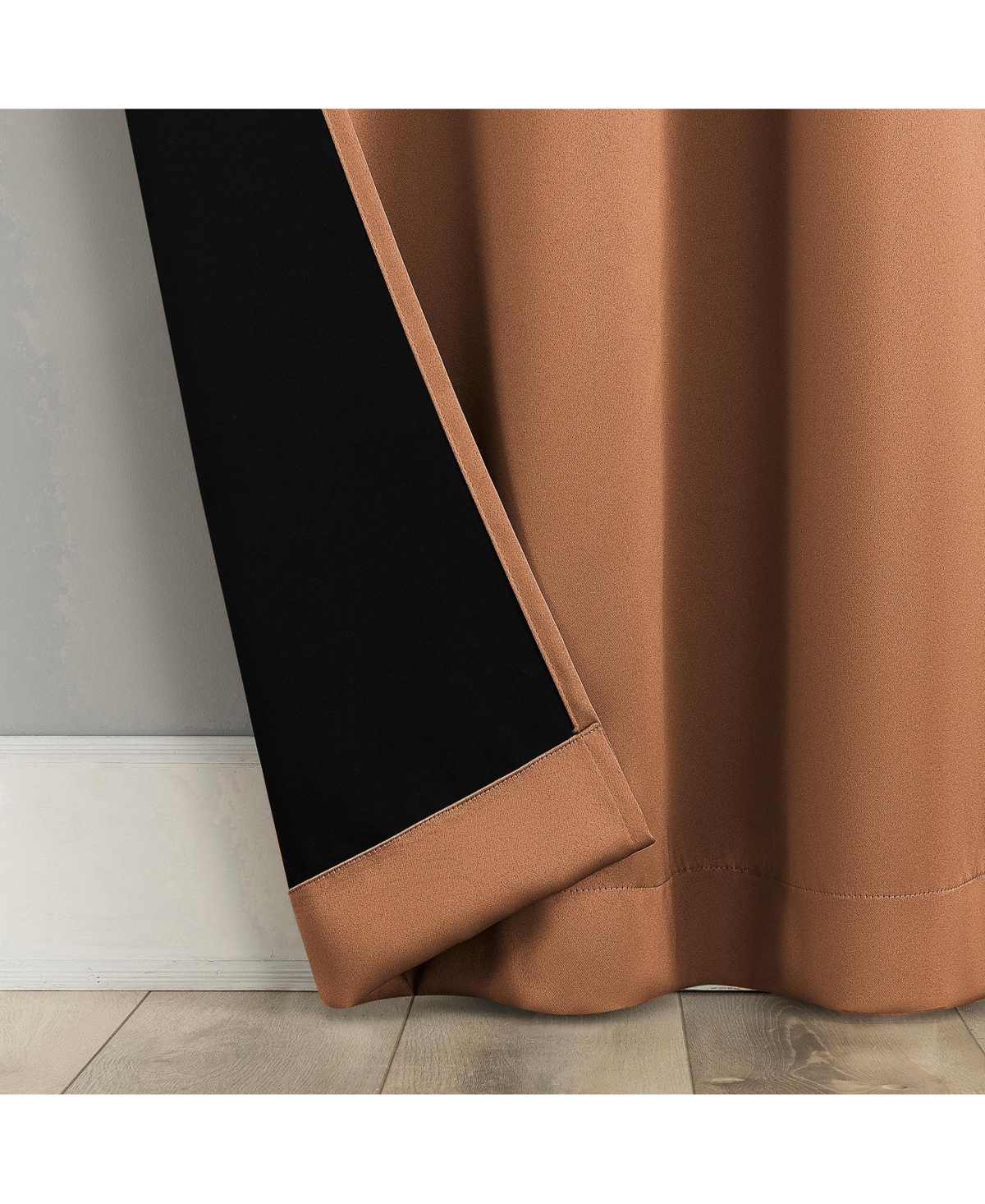 Sun Zero Sheridan Magnetic Closure Blackout Grommet Curtain Panel Pair