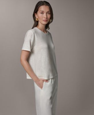 Women's Linen Jersey Striped Tee