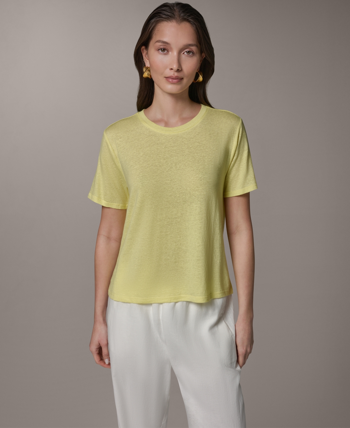 Donna Karan Weekend Women's Striped Short-Sleeve T-Shirt