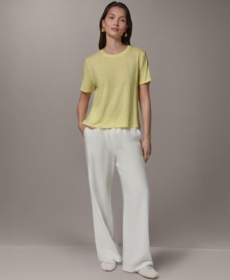 Women's Linen Jersey Striped Tee