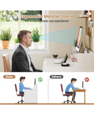 Computer Desk with Power Outlets and 2 Bookcases