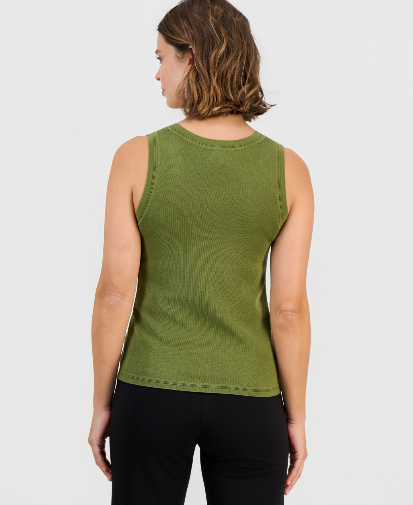 Женский топ Anne Klein Scoop Neck Tank Top, цвет: Bay Leaf — фото 2