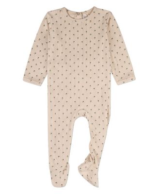 Baby Girls Tulip Fields Ribbed Footie